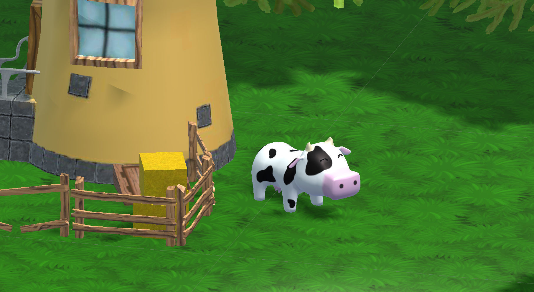 Cow - cartoon style Low-poly 3D model_5