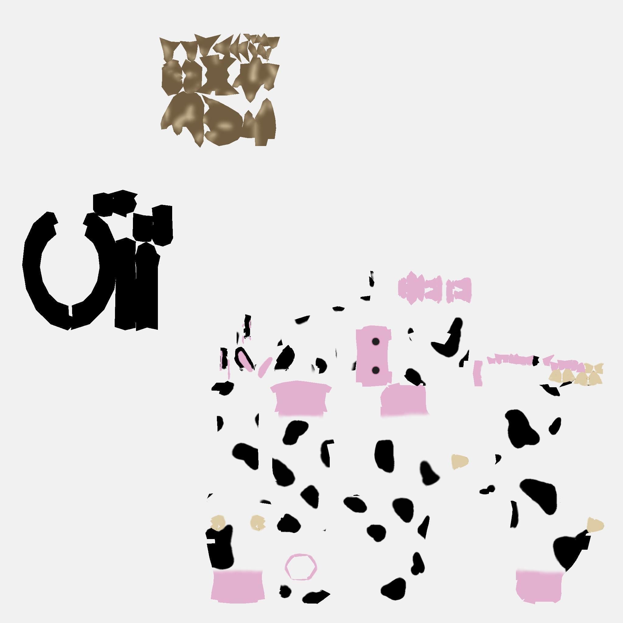 Cow - cartoon style Low-poly 3D model_8