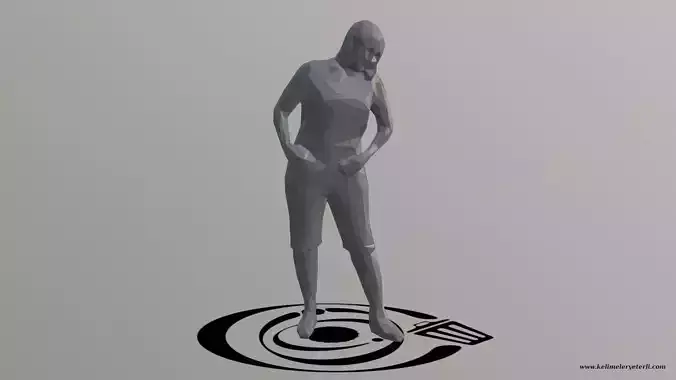 Human 090 LP R Low-poly 3D model