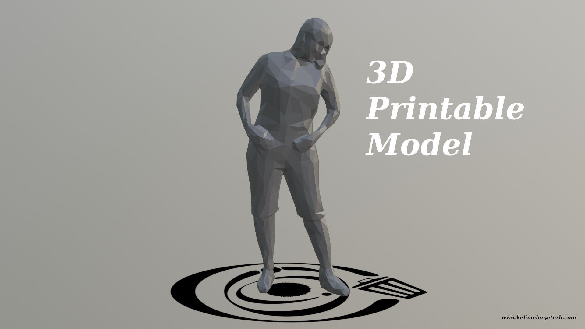 Human 090 LP R Low-poly 3D model_4