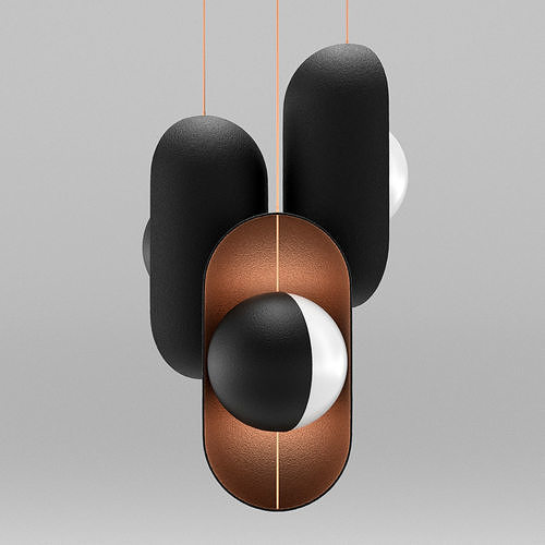 Moonlight Pendant Lamp Vertical 3D model