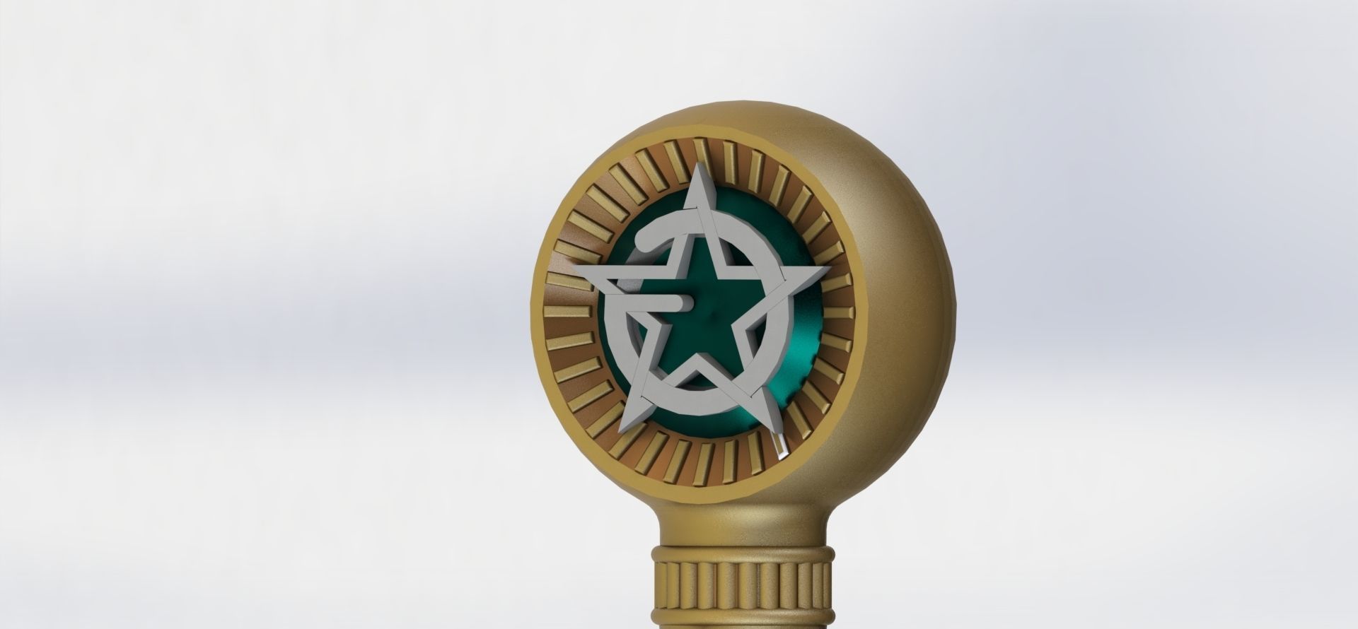 Masonic Ceremonial Sword - Ready 3D Printing - 3D print model_15