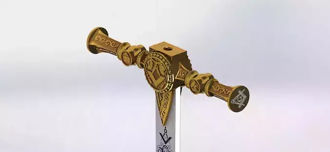 Masonic Ceremonial Sword - Ready 3D Printing - 3D print model