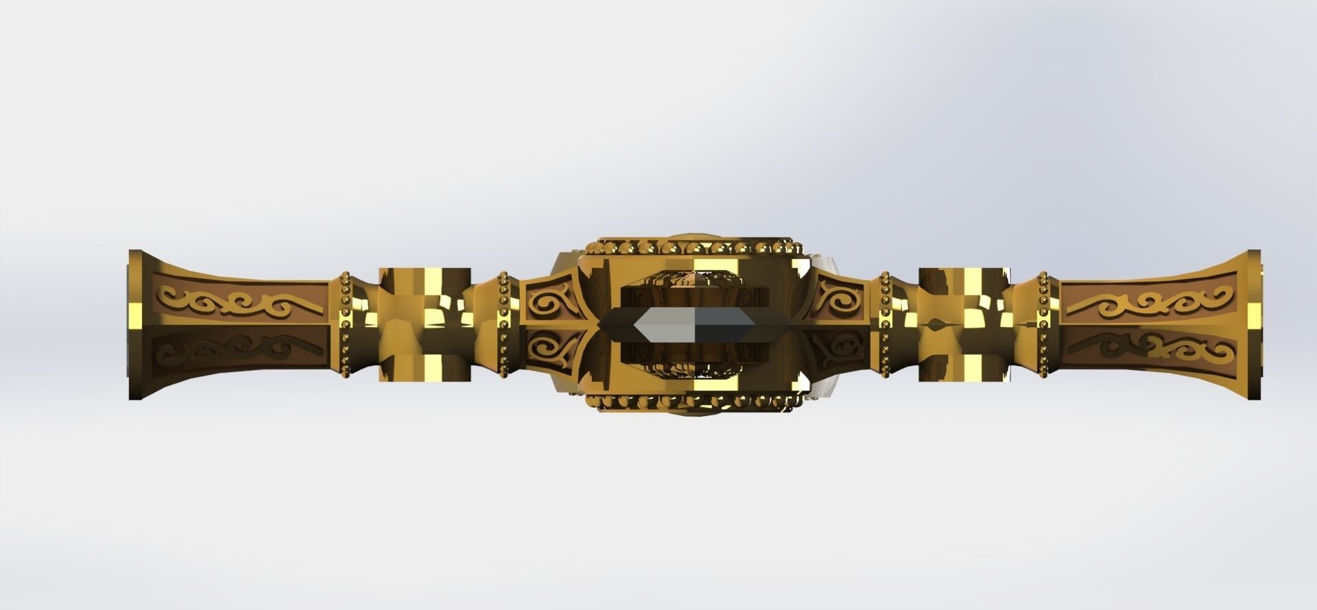 Masonic Ceremonial Sword - Ready 3D Printing - 3D print model_21