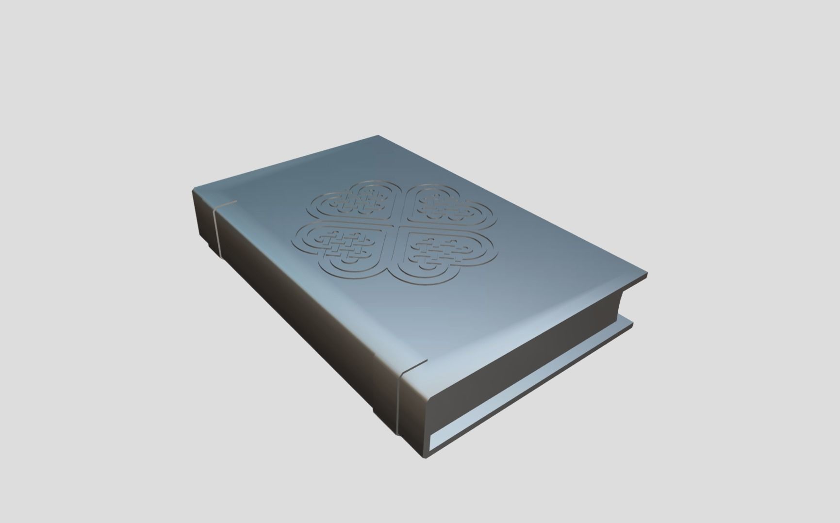 Celtic Medieval Book Low-poly 3D model_10