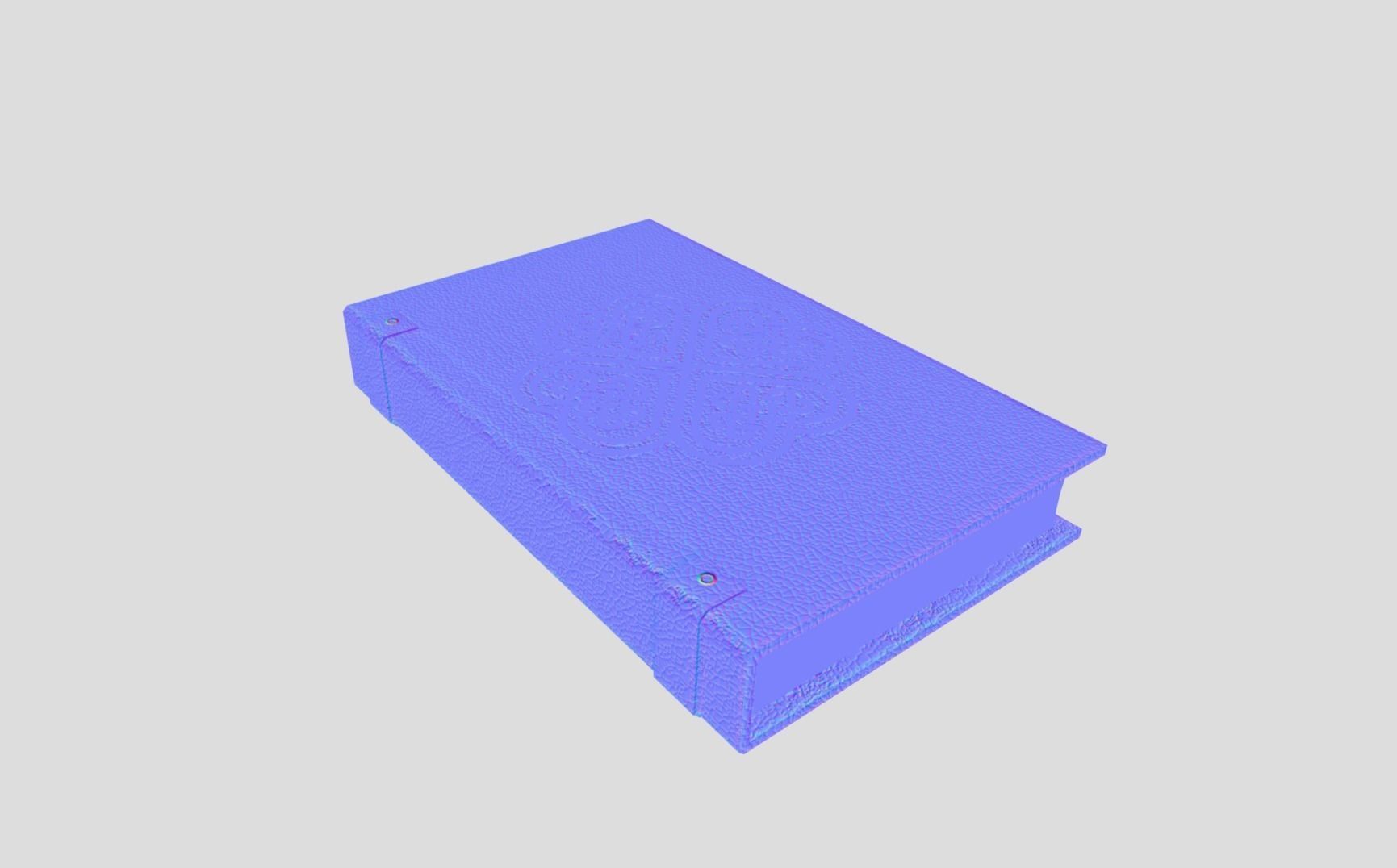 Celtic Medieval Book Low-poly 3D model_11