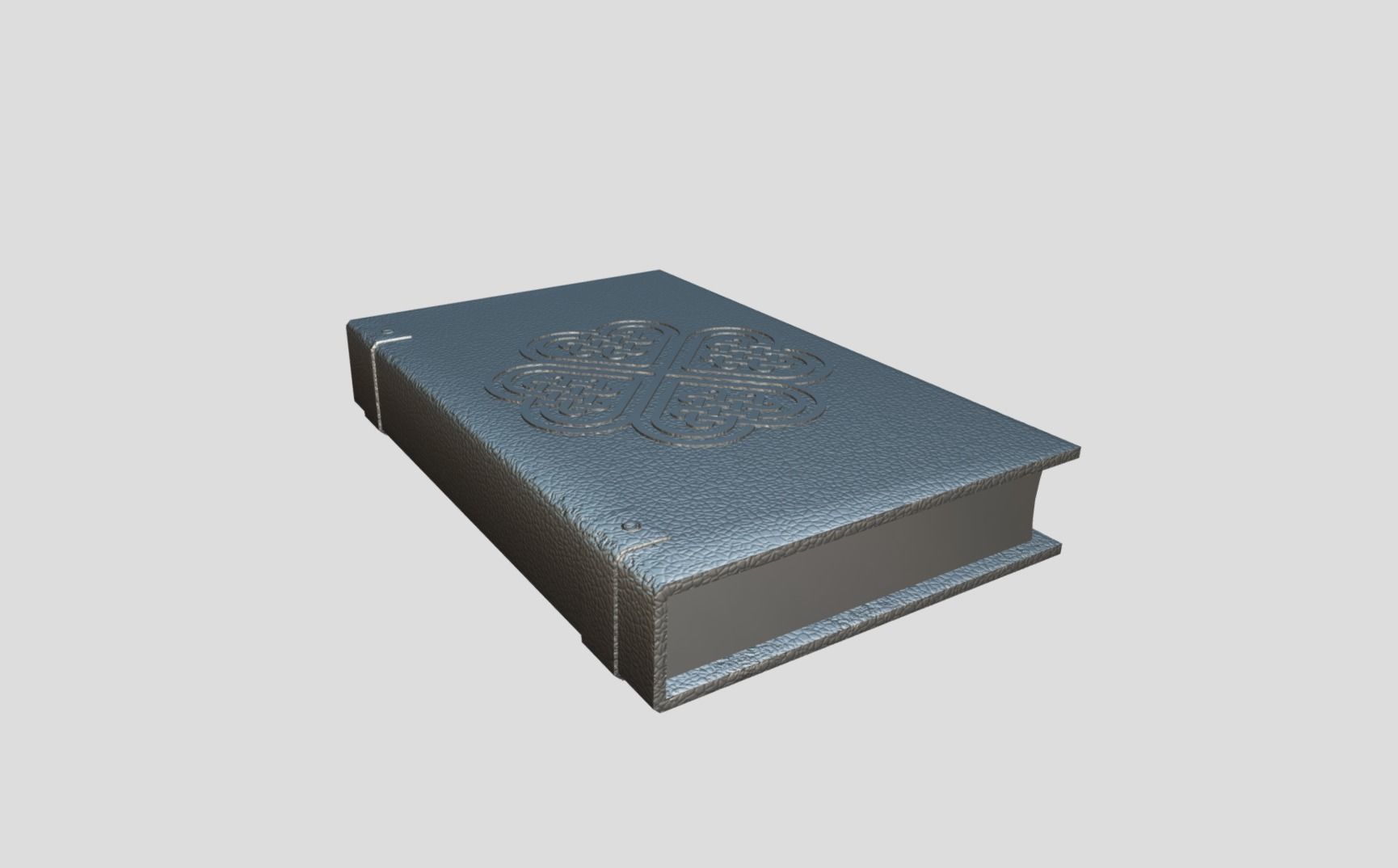 Celtic Medieval Book Low-poly 3D model_9