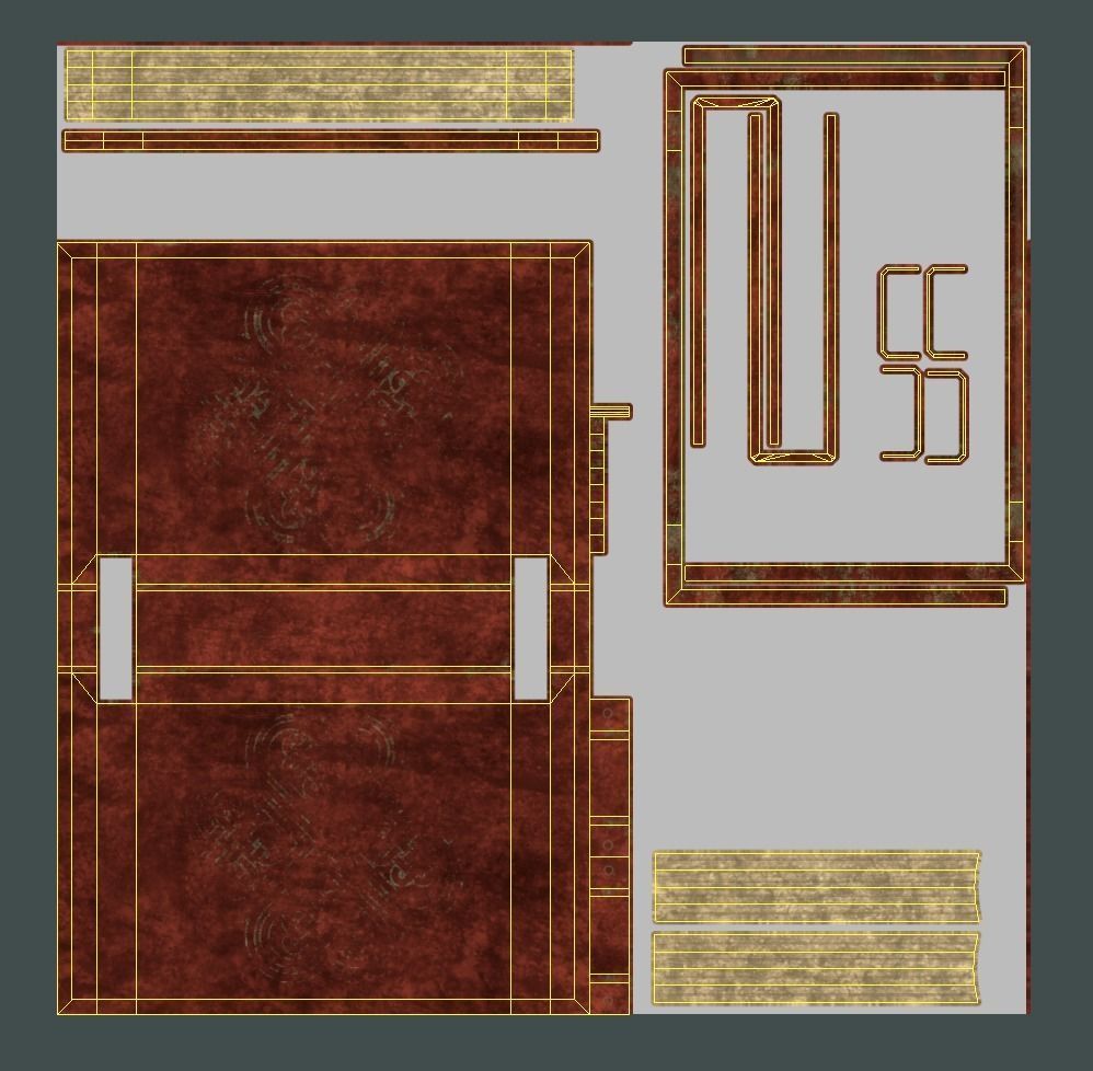 Celtic Medieval Book Low-poly 3D model_14
