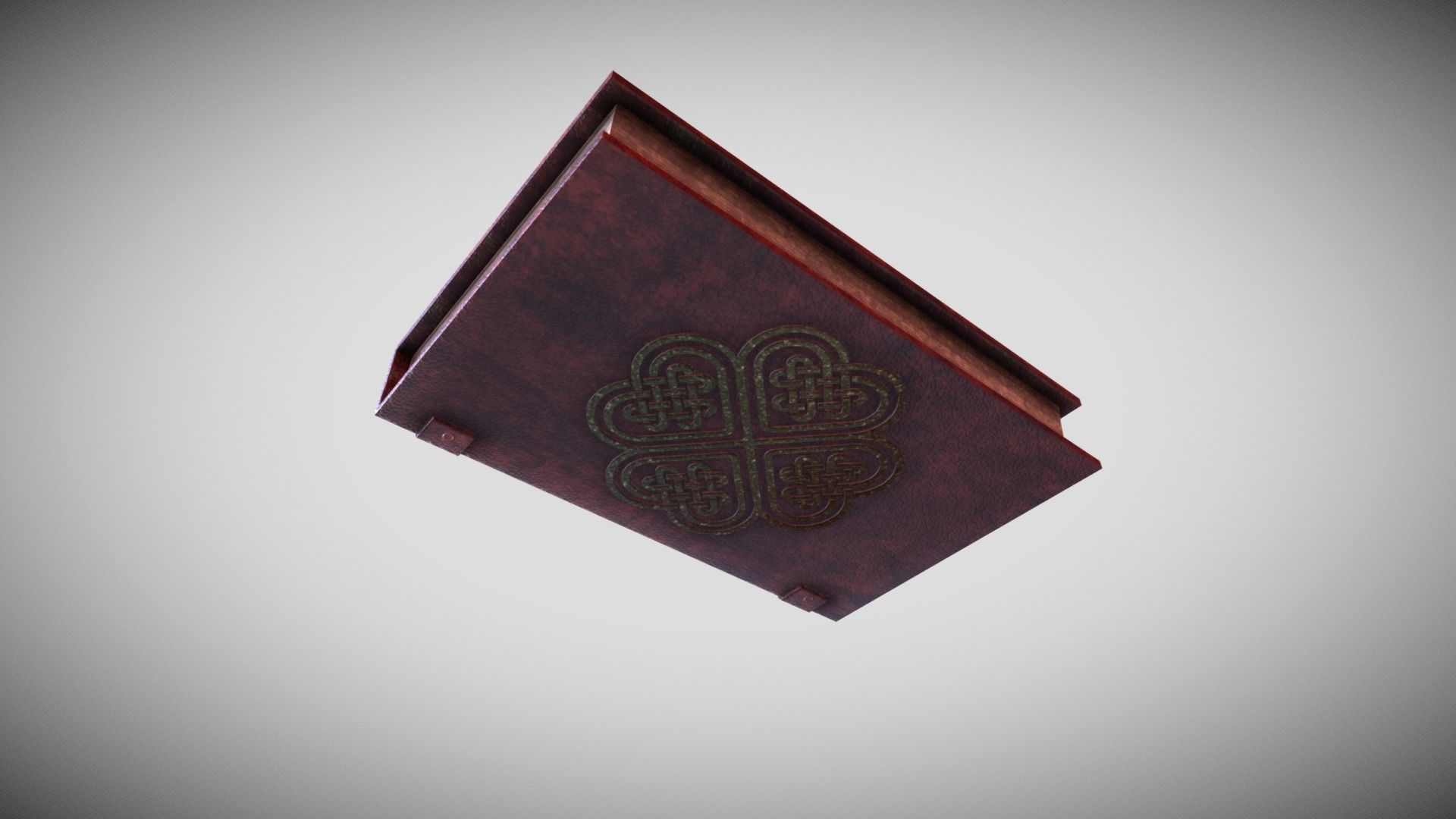 Celtic Medieval Book Low-poly 3D model_7