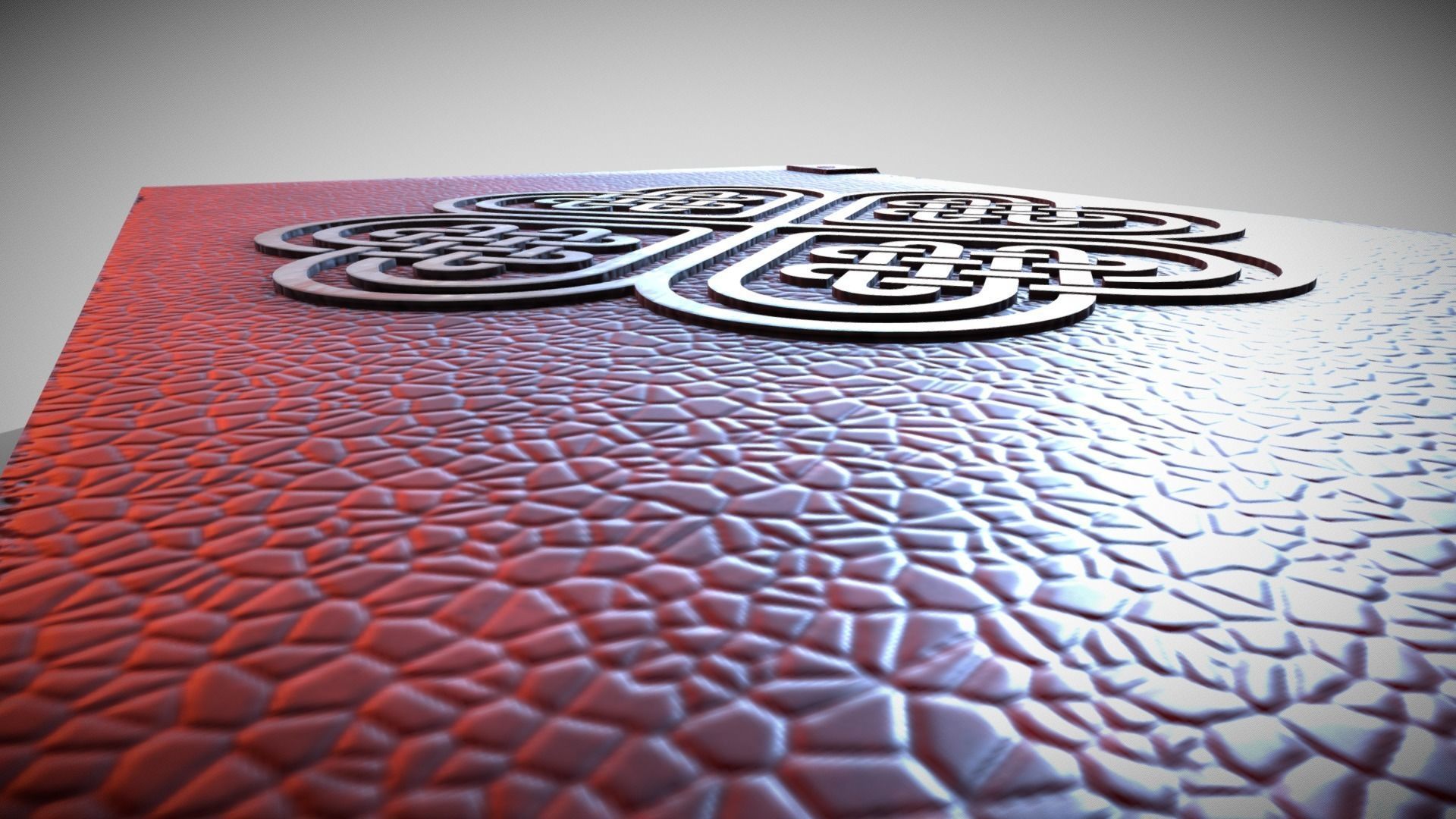 Celtic Medieval Book Low-poly 3D model_4