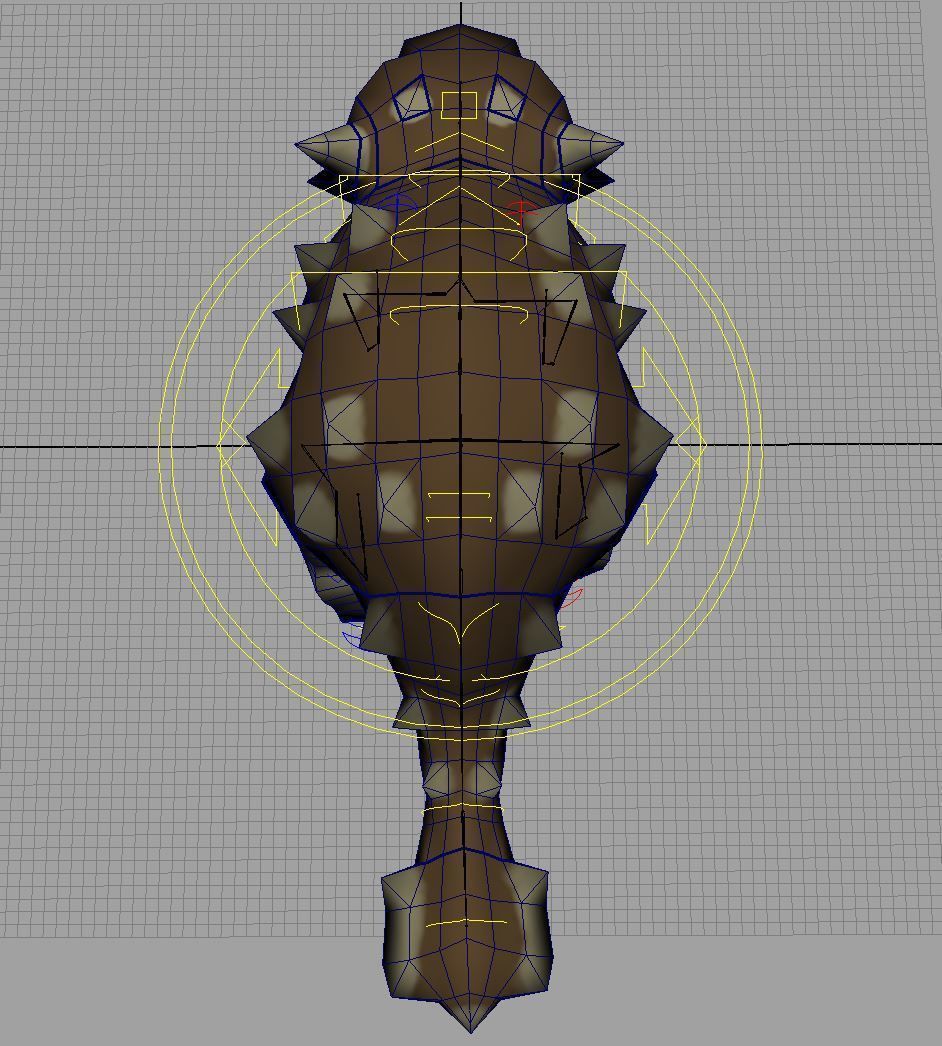 Low Poly - Ankylosaurus Rig Free low-poly 3D model_3