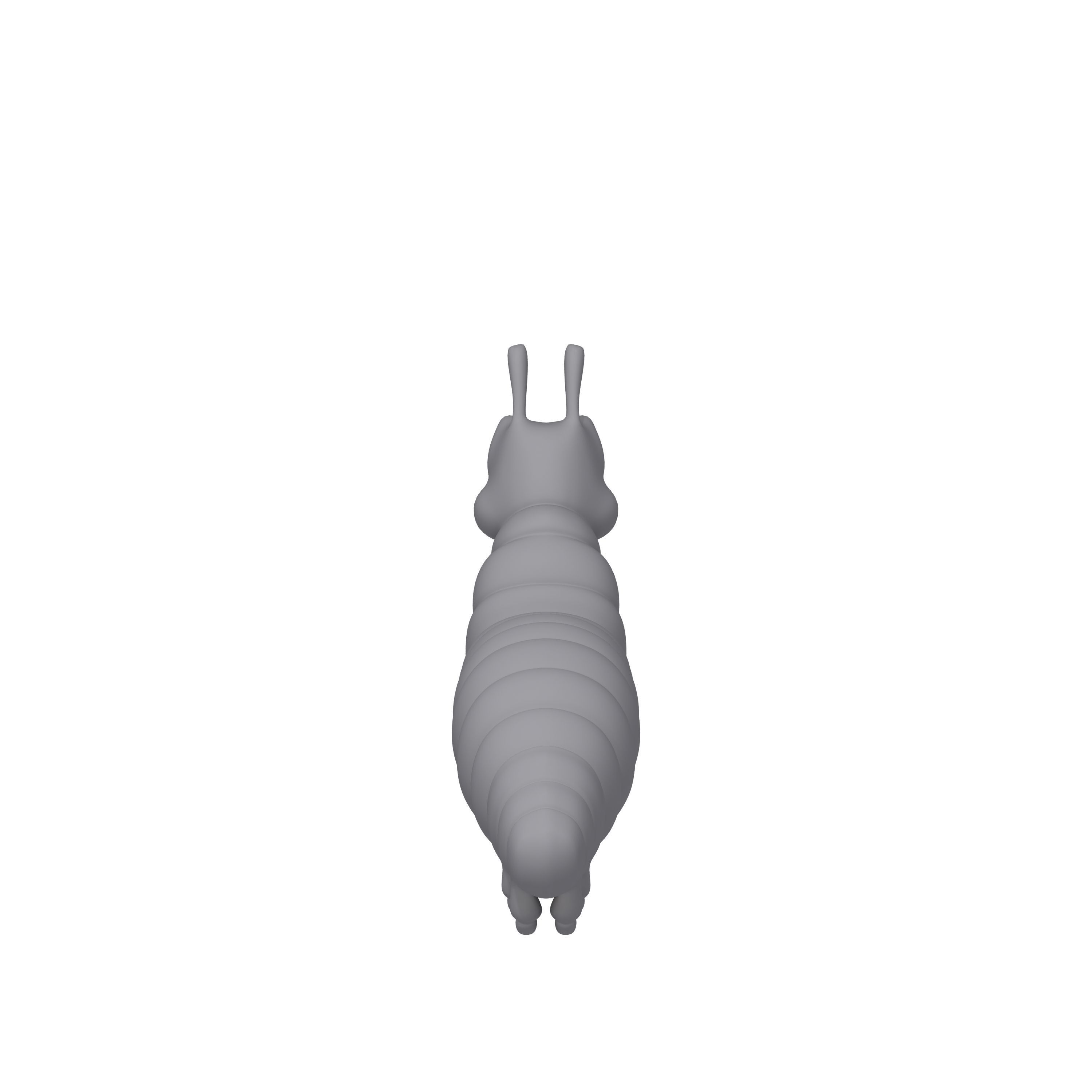 Caterpillar Cartoon 3D model_11