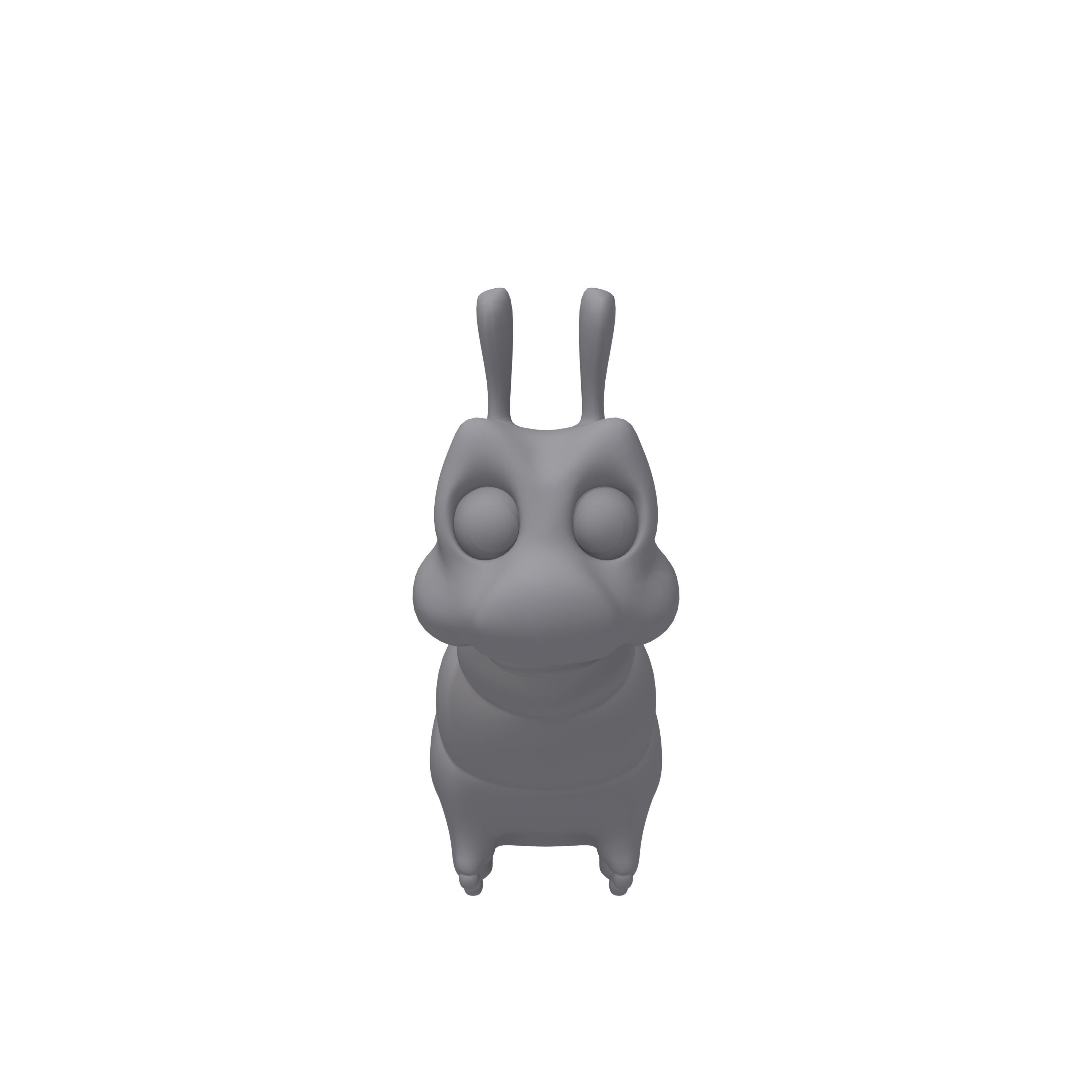 Caterpillar Cartoon 3D model_9