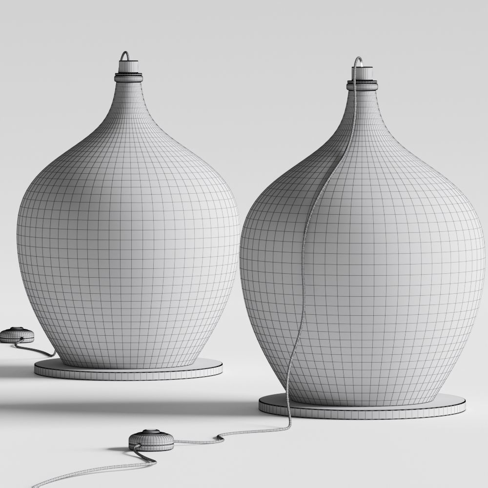 Natuzzi Dami Table Lamps 3D model_1