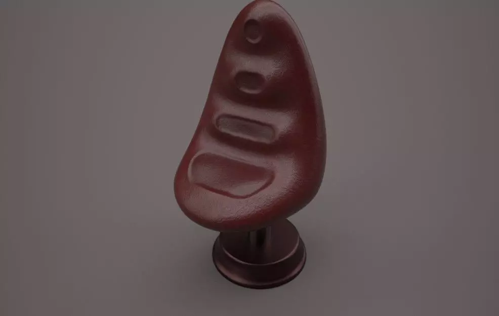 Modern Seat  Low-poly 3D model_0