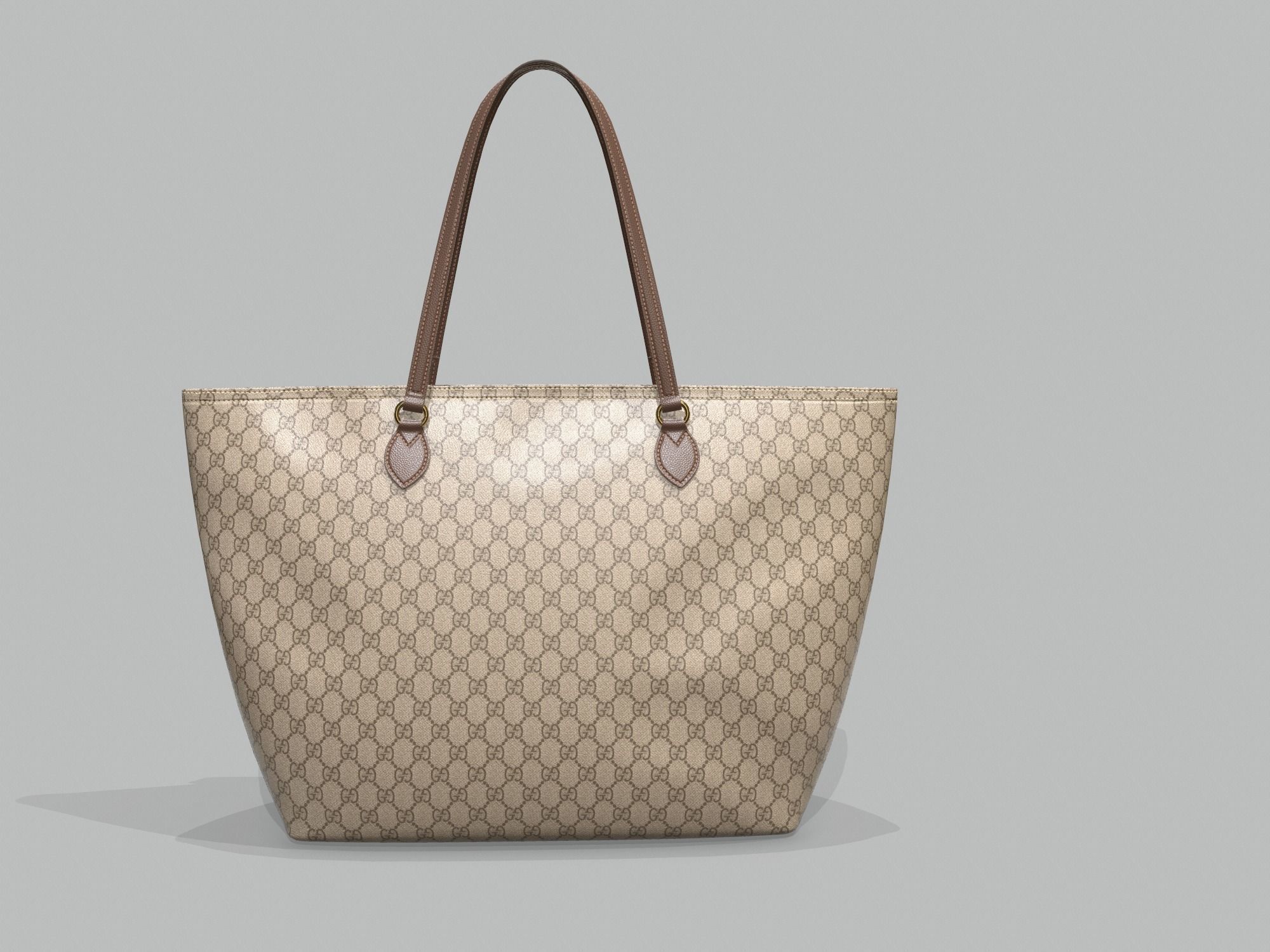 Gucci Women Ophidia GG Medium Tote Bag Low-poly 3D model_4