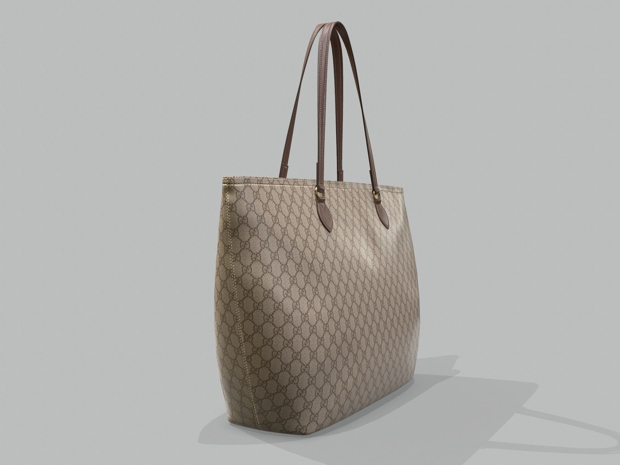 Gucci Women Ophidia GG Medium Tote Bag Low-poly 3D model_1