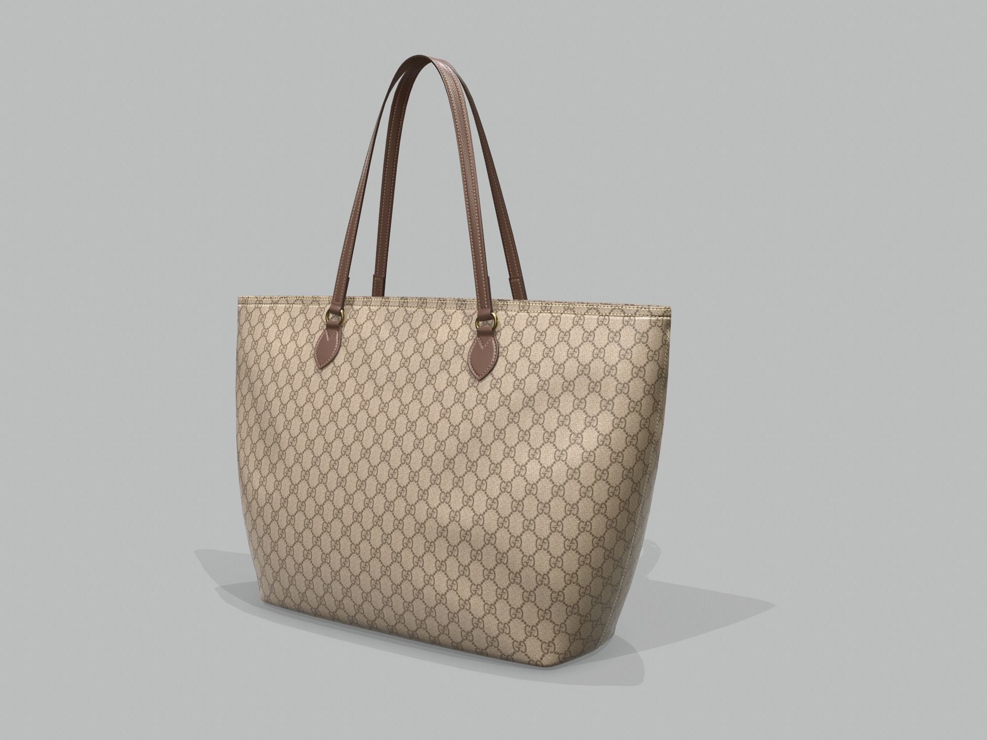 Gucci Women Ophidia GG Medium Tote Bag Low-poly 3D model_3