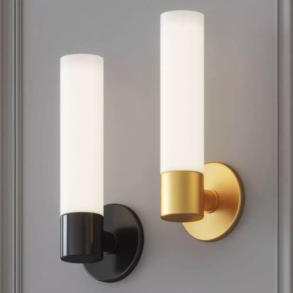 Kovacs Tubes Gold Wall Sconce 3D model_0
