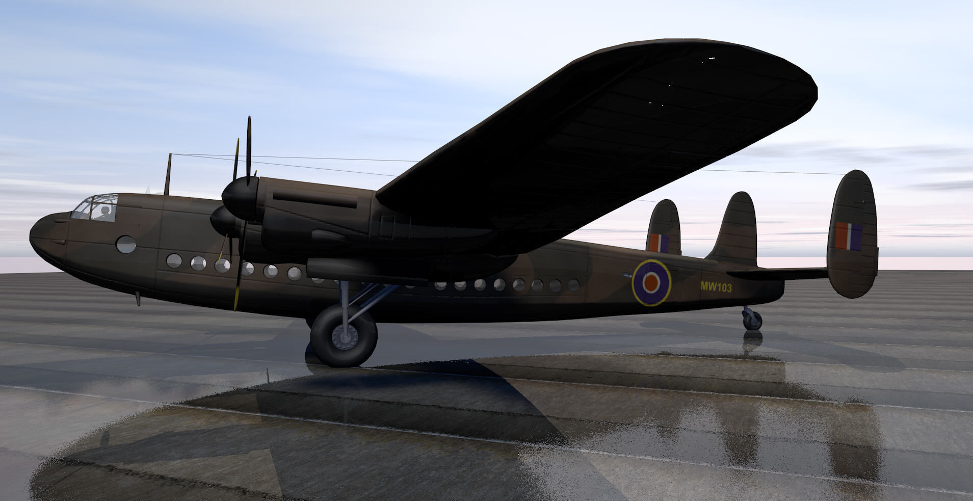 Avro York Mk-1 3D model_4