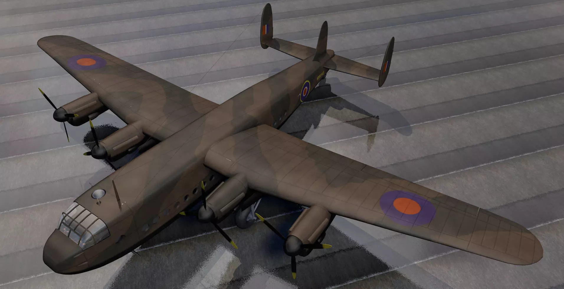 Avro York Mk-1 3D model_0