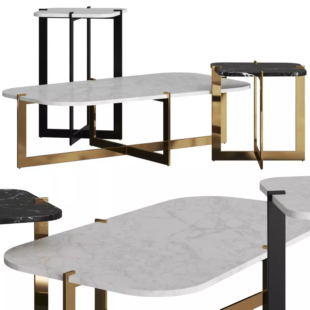 Quinti Sedute Cruz Coffee Tables 3D model_0