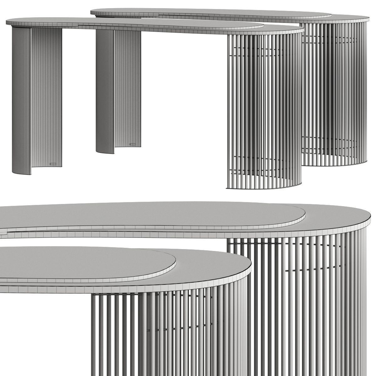 Greenapple Castelo Console Table 3D model_1