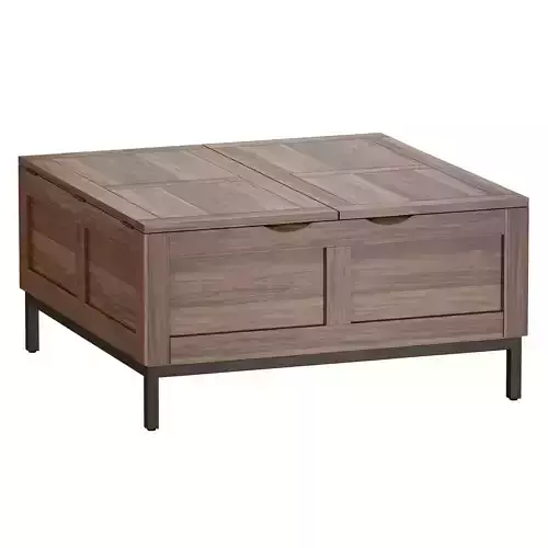 Tucker Grey Square Trunk Crate and Barrel