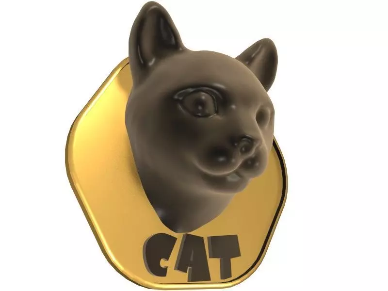 Animal Head Cat 3D print model