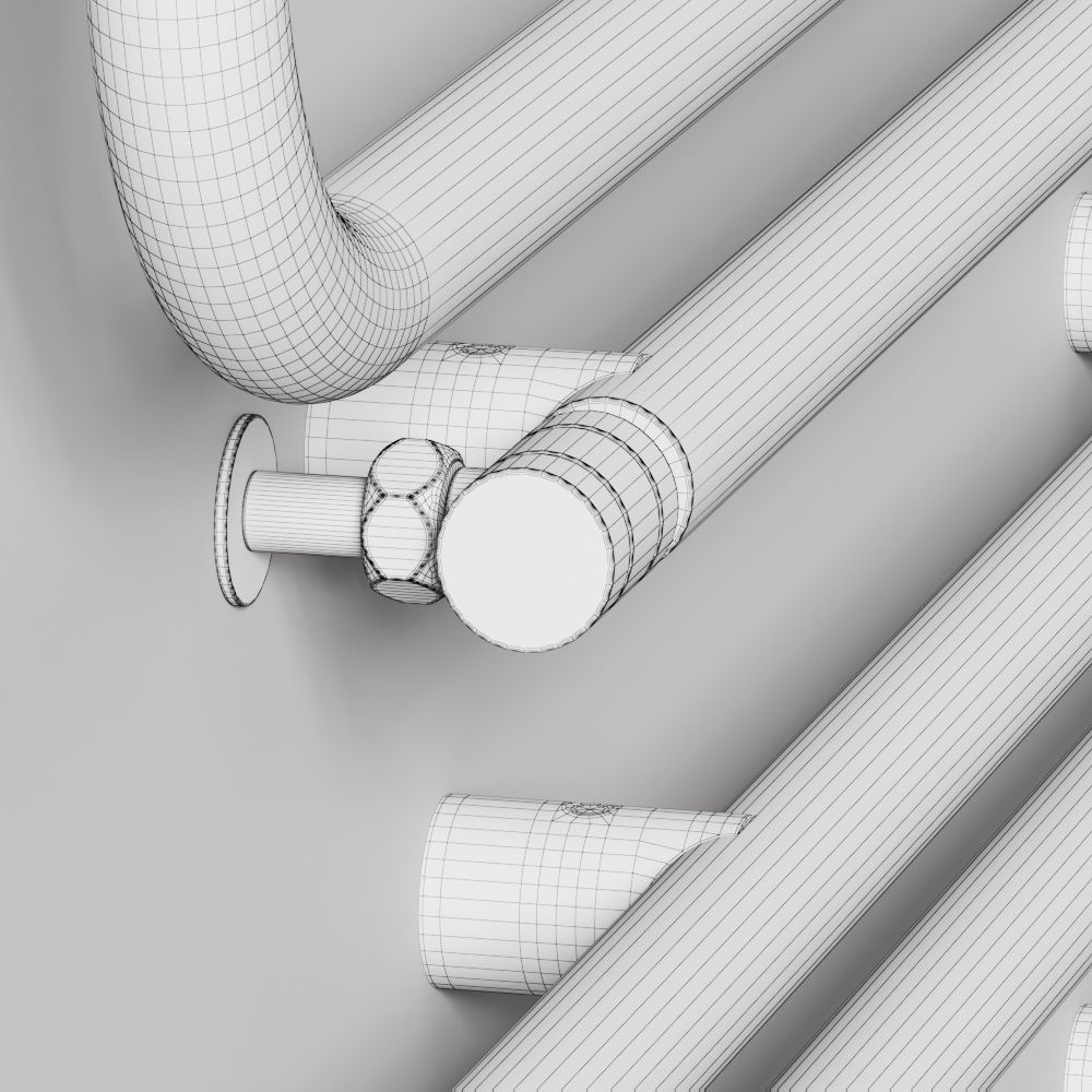 Scirocco H Graffe Towel Rail 3D model_2