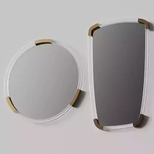 West Elm Shield and Circle Mirrors