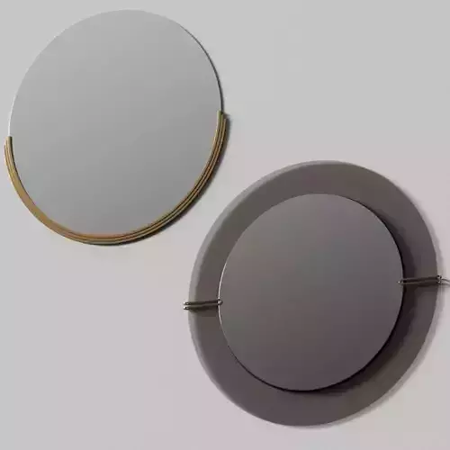 West Elm Rounded Half Frame and Dapper Glass Mirrors