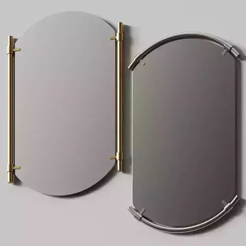 West Elm Frameless Pill Mirror Accents