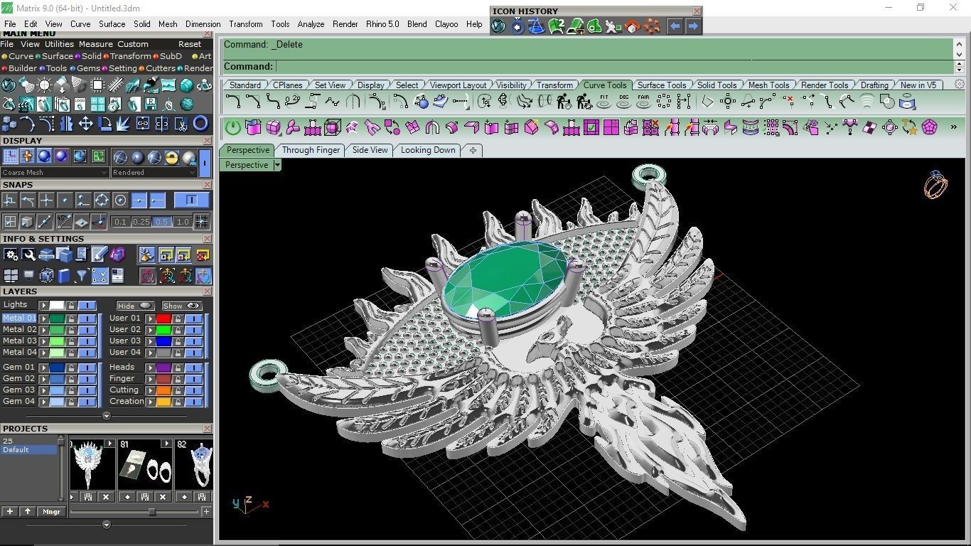 Phoenix  necklaces 3D print model_1