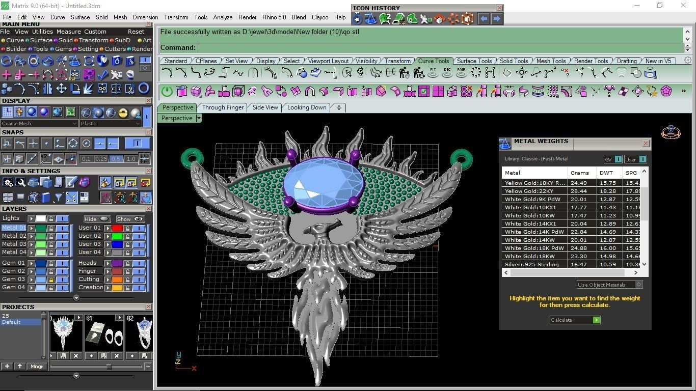 Phoenix  necklaces 3D print model_4