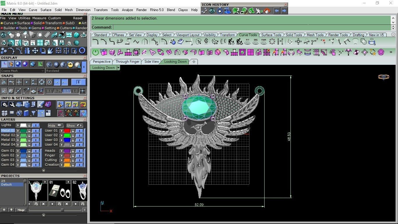 Phoenix  necklaces 3D print model_2