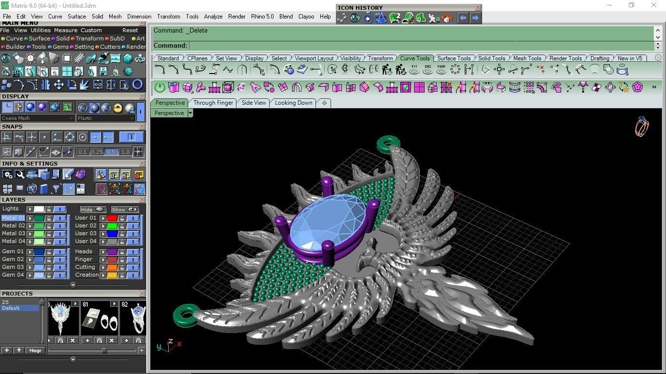 Phoenix  necklaces 3D print model_3