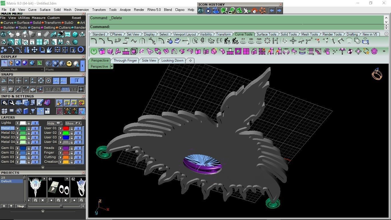 Phoenix  necklaces 3D print model_5