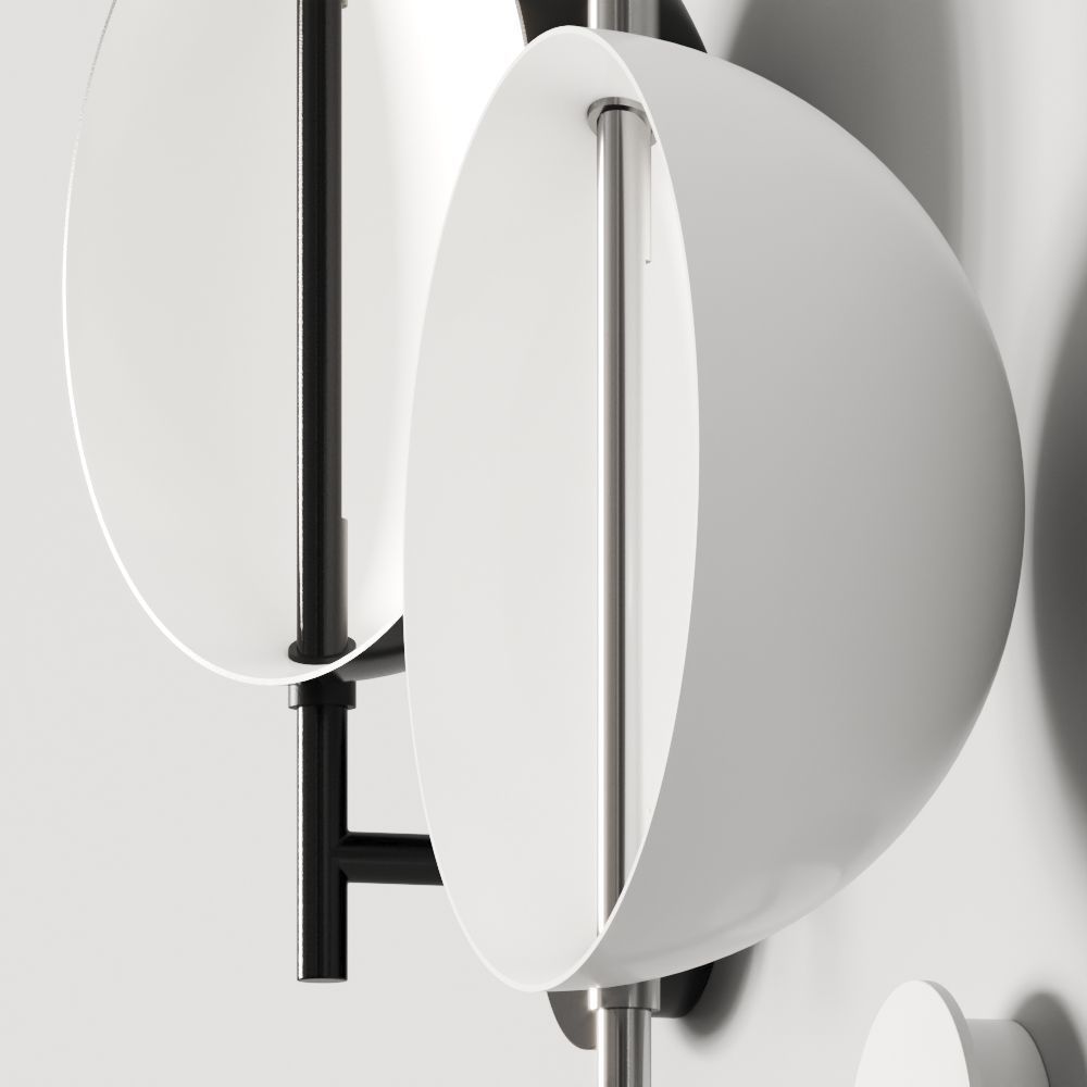 Oluce Superluna 197 Wall Lamp 3D model_1