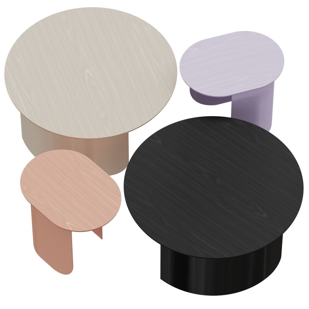 Fest Plateau Side and Coffee Tables 3D model_1