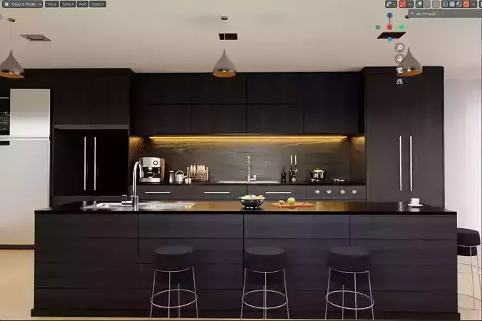 blender modern kitchen
