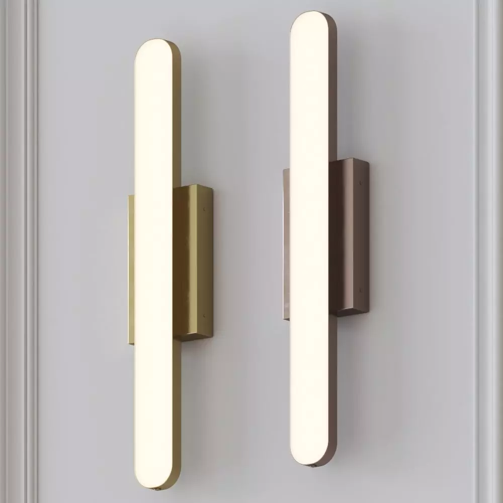 Square In Circle - STADIUM Wall Light 3D model_0