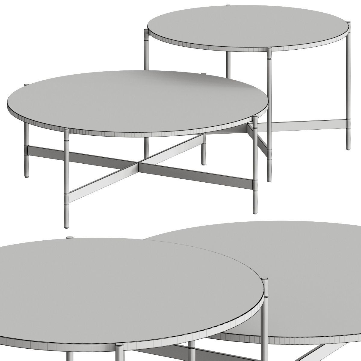 Paola Lenti Heron Coffee Tables 3D model_1