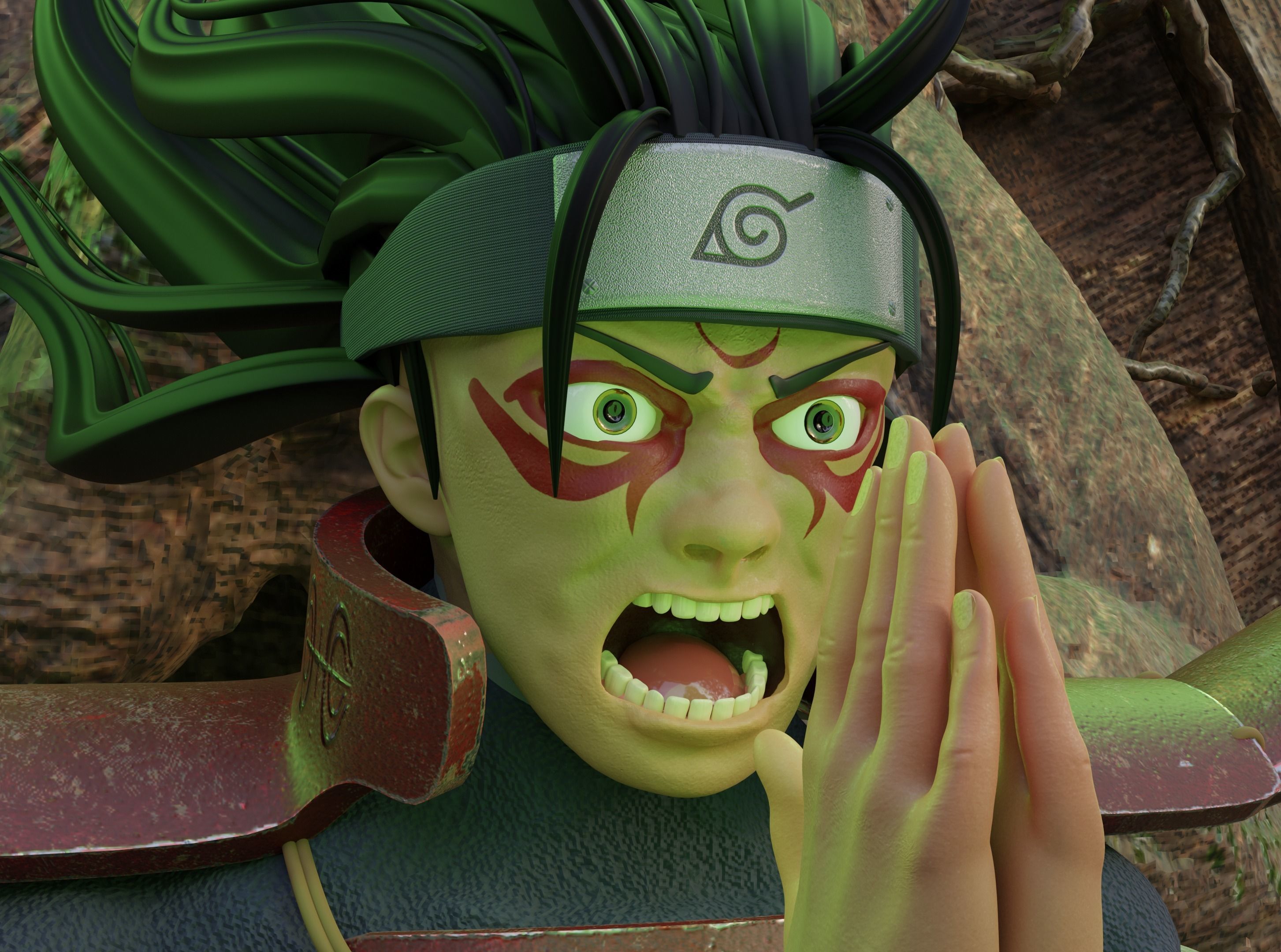 Hashirama Senju 3D print model_1