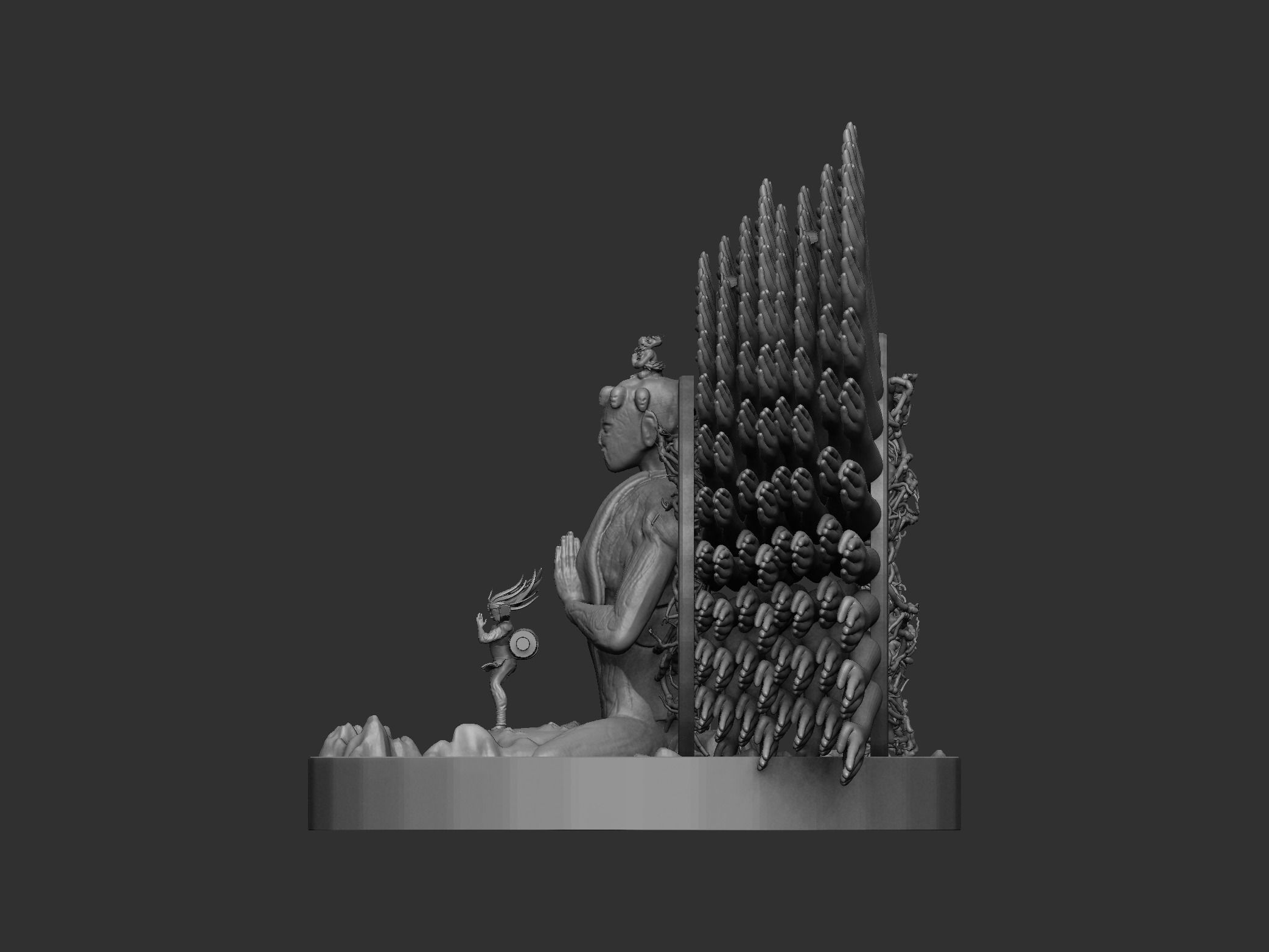 Hashirama Senju 3D print model_5