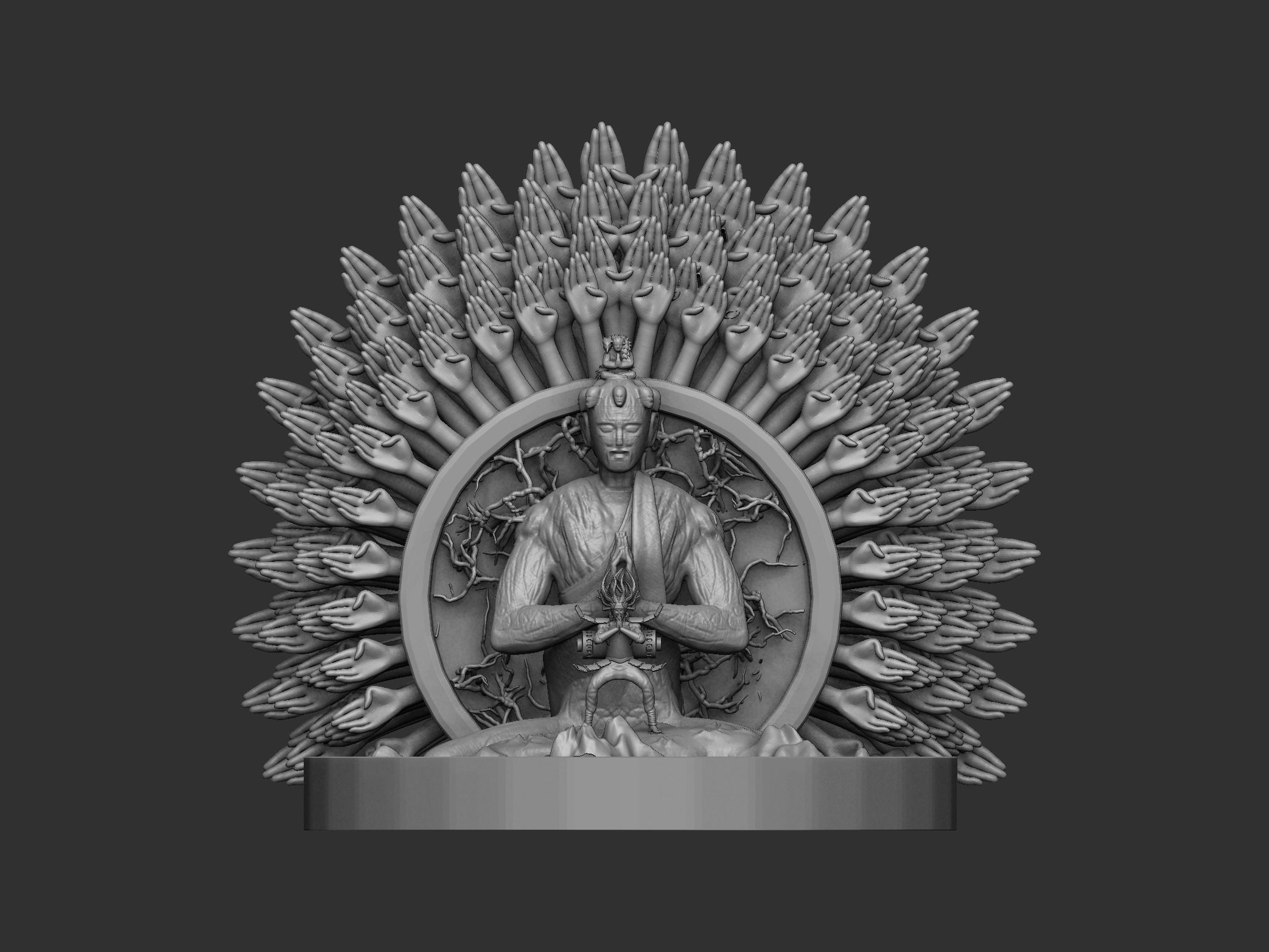 Hashirama Senju 3D print model_3