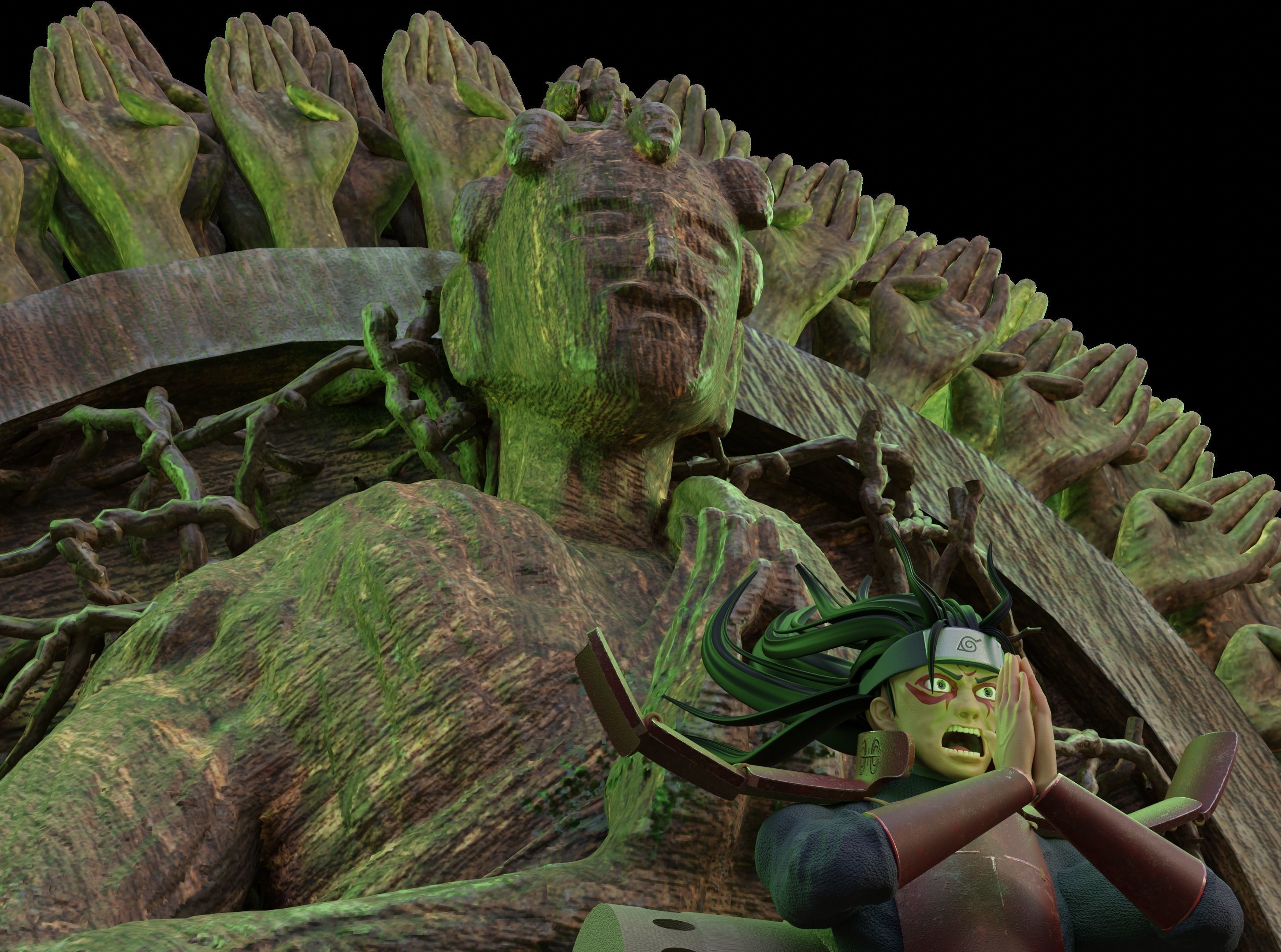 Hashirama Senju 3D print model_2