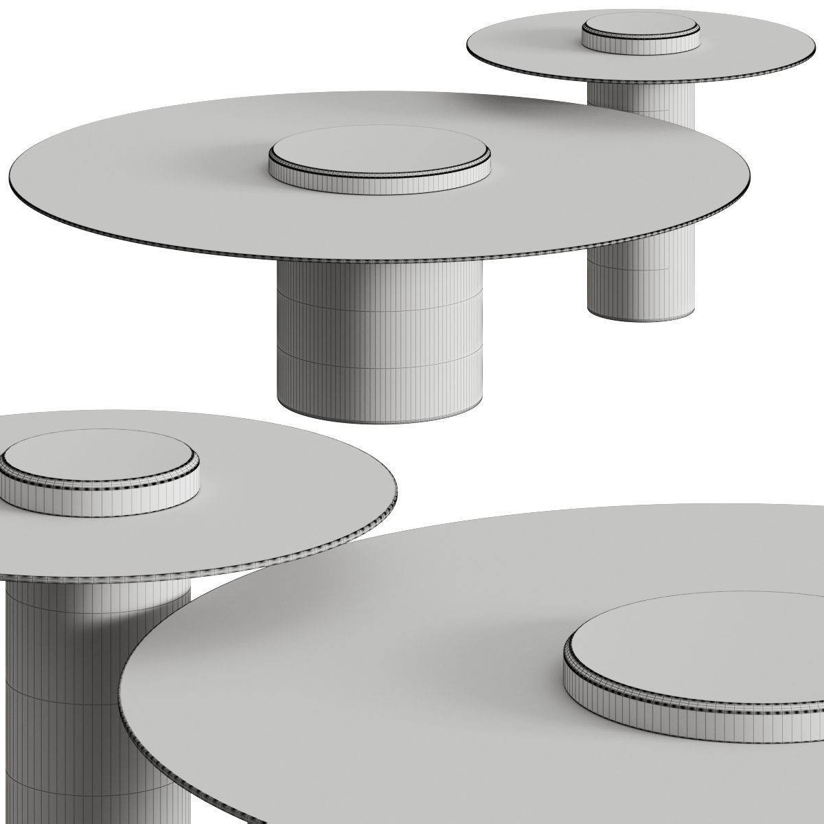 Roche Bobois Canotier Coffee Tables 3D model_1