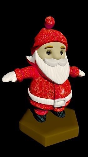 Santa Clause Low-poly 3D model