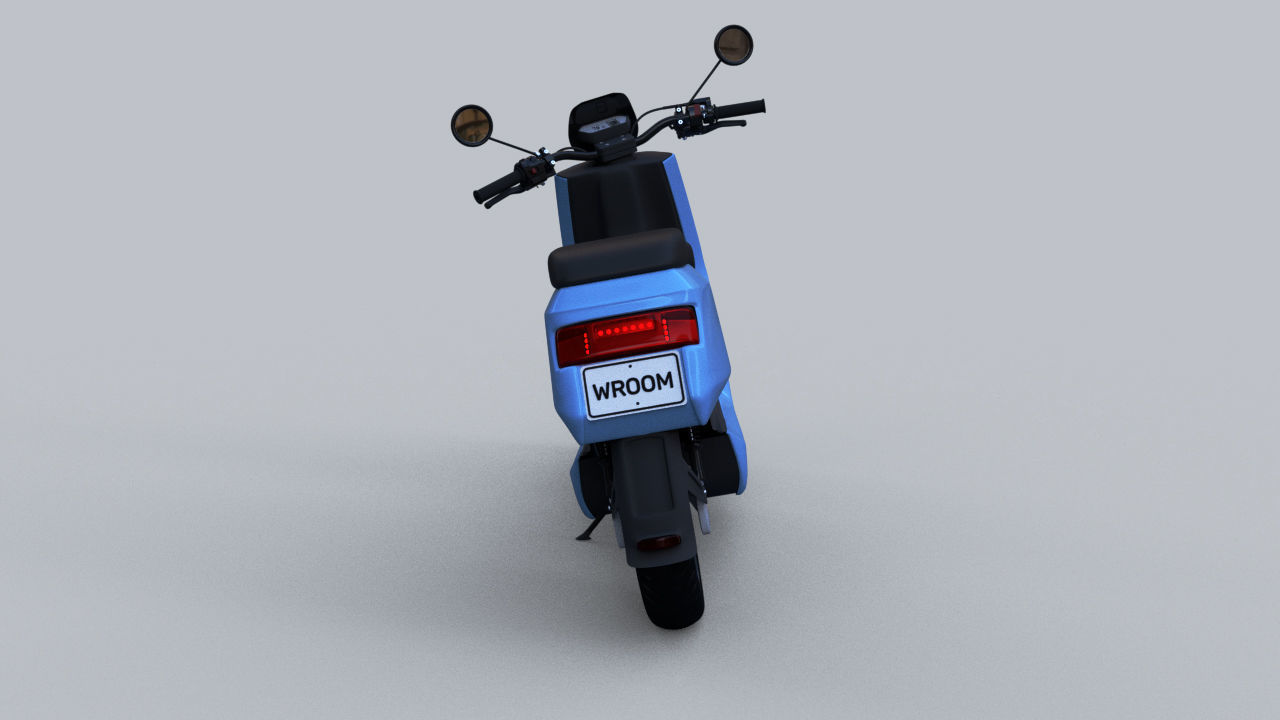 Street moped scooter NIU NQI 3D Model  3D model_1